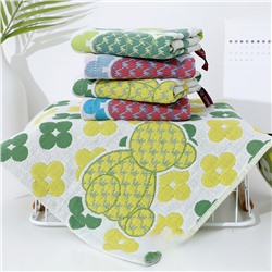 Towels Korean plum blossom bear series four-layer cotton gauze large square towel hand towel kitchen towel factory price wholesale