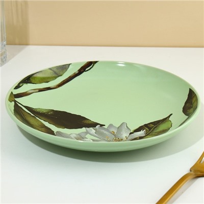 Тарелка керамическая Lemon flowers, 22.5 см, Dolce Ceramo