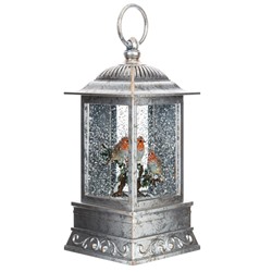 GAEM Изделие декоративное "Фонарь" (подсвет, вьюга, 3хАА н/п), L10 W10 H27 см