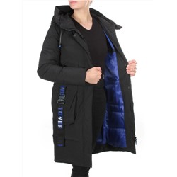 20-901 BLACK Пальто зимнее женское HAPPYSNOW (150 гр. холлофайбера)
