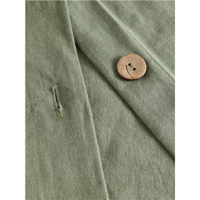 Пододеяльник SL Home Linen collection 150*220 см , цв.зелёный, лён30%/хлопок70%