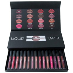 Набор жидких помад Huda Beauty Liquid Matte (16 помад)