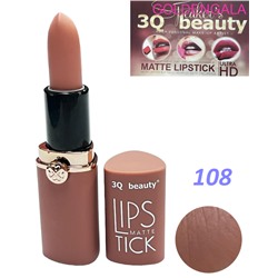 Матовая помада 3Q beauty mate нюдовые оттенки тон 108