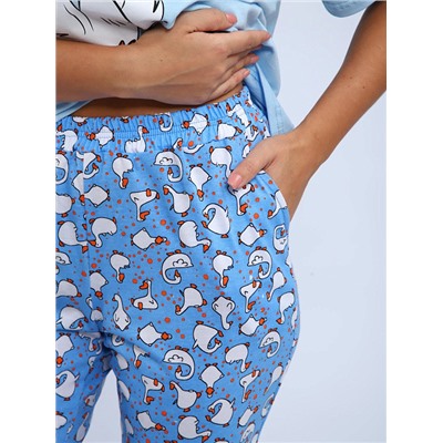 Пижама Веселина голубой ИвК