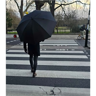 S837-01 Black (Черный) Зонт мужской гольфер Fulton