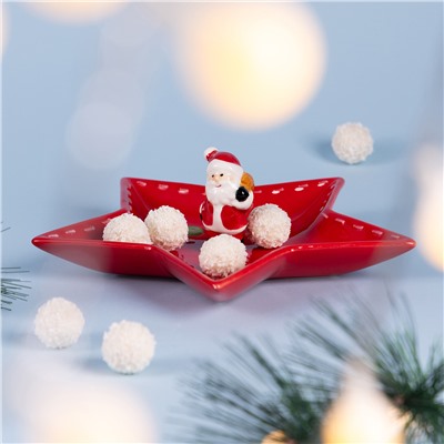 БЛЮДО СЕРВИРОВНОЧНОЕ КОЛЛЕКЦИЯ "CHRISTMAS GIFT" 25,5*24*7,5 СМ