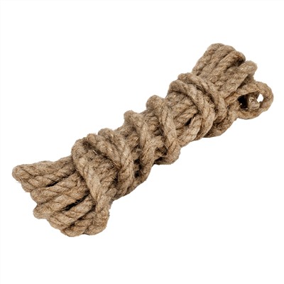 Веревка льнопеньковая, D 10 мм, L 6 м, крученая Сибртех