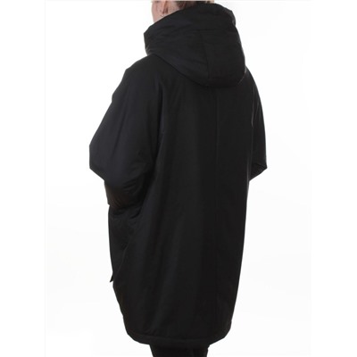 8020 BLACK Куртка демисезонная женская (100 гр. холлофайбер)