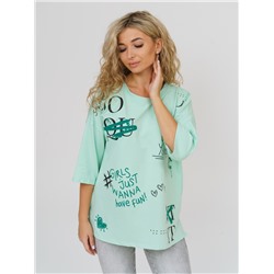 877 Футболка ментол Свт