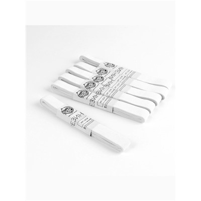 Резинки бельевые, 20 мм, 2±0.5 м, набор 6 шт., белые