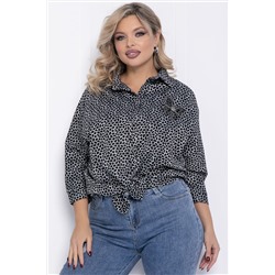 Рубашка Сладкий поцелуй (черно-серая) Б12328-4