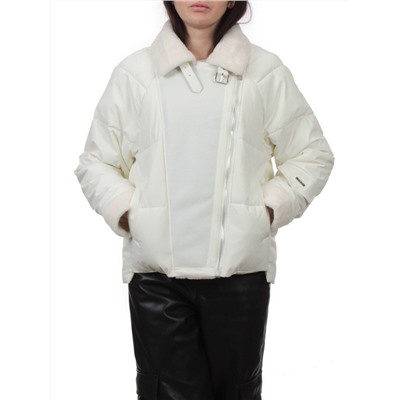 S24-163 MILK Куртка демисезонная женская (100 гр. холлофайбер)