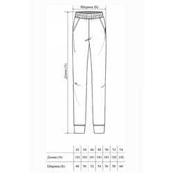 Брюки женские 23-409L3-32 горчица