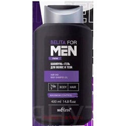 Белита For men new Шампунь-гель для волос и тела 400 мл