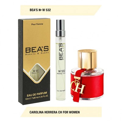 Парфюм Beas Carolina Herrera CH for women W532 10 ml, Парфюм женский Beas W532 создан по мотивам аромата Carolina Herrera CH