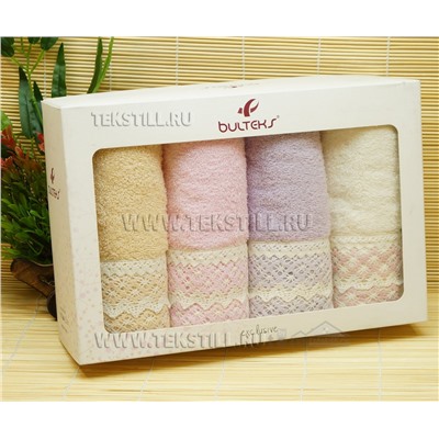 Набор Махровых Полотенец 50x90 см. 4 шт/уп. LACY GUEST TOWELS BULTEKS
