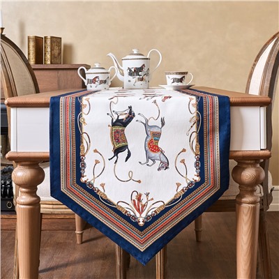 ДОРОЖКА НА СТОЛ "PASSAGE", 45Х300СМ, БЕЛЫЙ, 100% ХЛОПОК,ТВИЛ