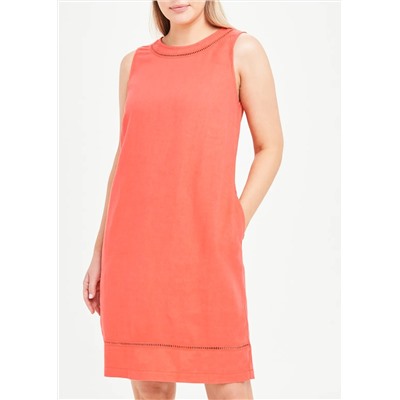 Sleeveless Linen Shift Dress