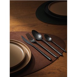 Набор столовых приборов Pure, черные матовые, 16 пред.