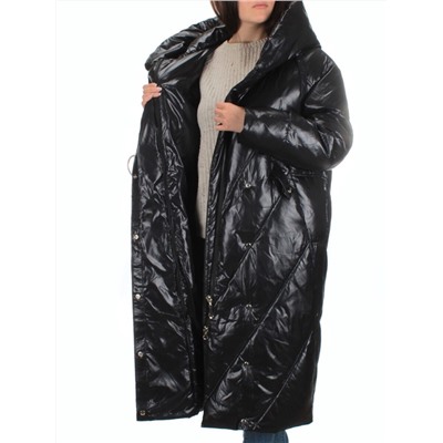 22-203 BLACK Пальто зимнее женское (200 гр. тинсулейт)