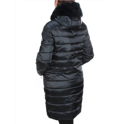 815-E03 DARK BLUE Пальто зимнее женское VISDEER (200 гр. тинсулейт)