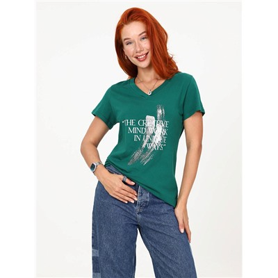 Футболка Сопряжение зелёный ИвК