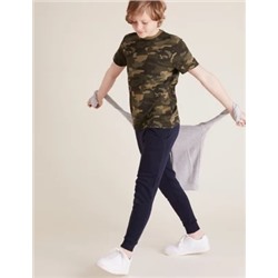 2pk Cotton Joggers (6-16 Yrs)