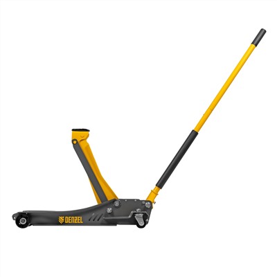 Домкрат гидравлический подкатной, 3,8 т, 110-580 мм, быстрый подъем, низкий подхват, проф. Denzel