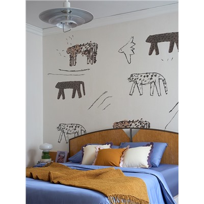 Чехол на подушку с контрастным кантом сиреневого цвета из коллекции Trendy Ruffles, 40х40 см