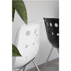 Стул SHT-ST56/S186-1
                        белый / черный муар