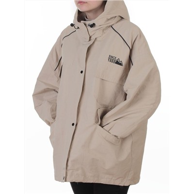 3092 BEIGE Куртка демисезонная женская (100 гр. холлофайбер)