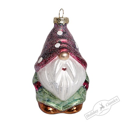 Гном "Зимняя сказка" (стекло) 6,5х6х11 см