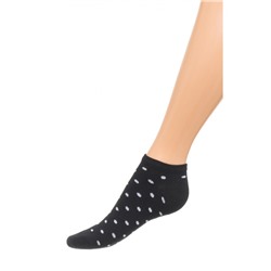 Носки женские В-100 горошек черный