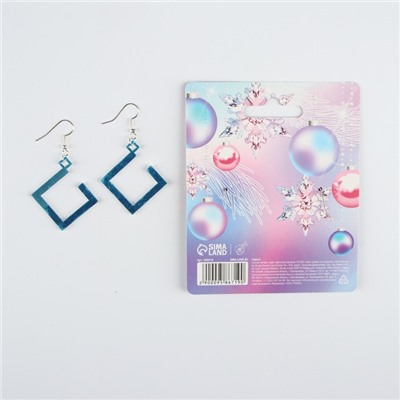 Серьги женские «Все исполнит Новый год», 3 х 1,5 см