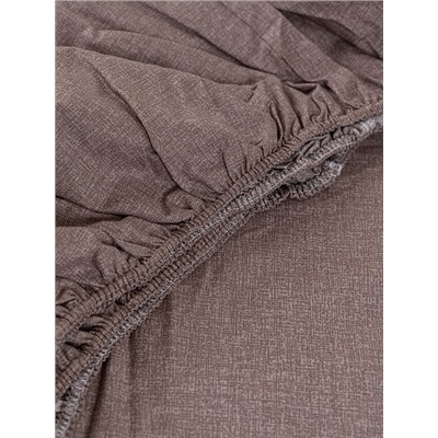 Постельное белье поплин Иваново (без пододеяльника) / Капучино