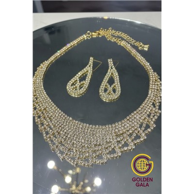 Набор бижутерии "Вечерний шарм" Арт Н5 модель 4 золото