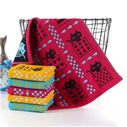 New Poker Cat Four-layer Gauze Square Stainless Hand towel Soft and absorbent Manufacturer Wholesale Kitchen Towel