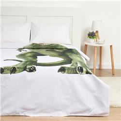 Пододеяльник "Этель"  1,5сп Green Dino 143х215 см, 100% хл, бязь