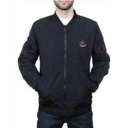 EM25056-2 DARK BLUE Куртка-бомбер мужская демисезонная (100 гр. синтепон)