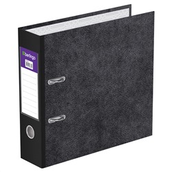 Сегрегатор А5 70мм Berlingo "Standard" мрамор с карманом на корешке черный AM5710/24/Россия