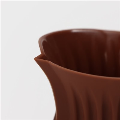 Кувшин для плавления и заливки шоколада Доляна «Зефира», 170 мл, 10×7 см, d=6 см, коричневый