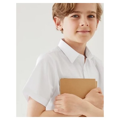 Boys' 2pk Slim Fit Stretch School Shirts (2-18 Yrs)