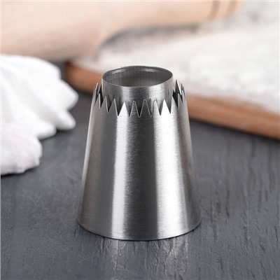 Насадка кондитерская KONFINETTA «Безе», d=4.2 см, выход 2.7 см, нержавеющая сталь