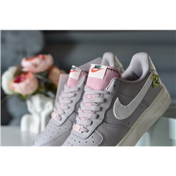 Фиалковые A Nike Air Force из натуральной кожи