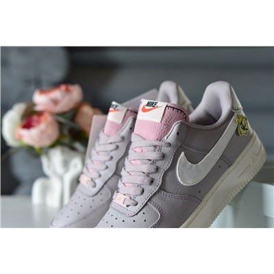 Фиалковые A Nike Air Force из натуральной кожи