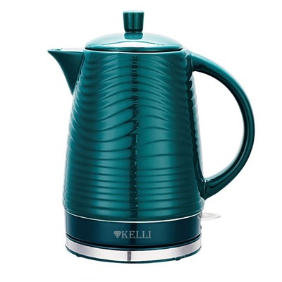 Чайник Kelli KL-1809 керамический Объём 1,8л Мощность 2400Вт ЦВЕТ ИЗУМРУДНЫЙ (6)