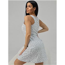 Платье домашнее "Ирбис" Белый