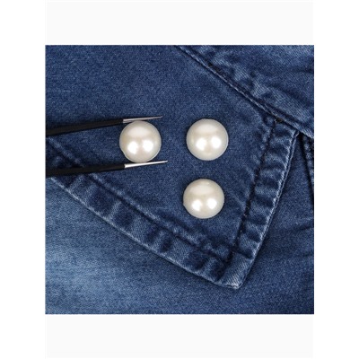 Стразы термоклеевые «Жемчуг», d=12 мм, 20 шт.