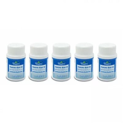 Набор Гандамала Кандан Раса (5 x 60 таб), Gandamala Kandan Rasa Set, произв. Dhootapapeshwar