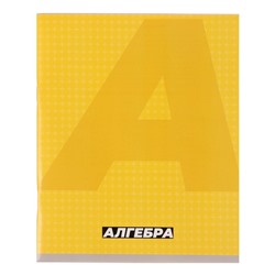 Тетрадь предметная 36 листов в клетку Calligrata «MonoTone. Алгебра» обложка мелованная бумага